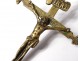 Crucifix Christ cross gilt bronze XVIIth century