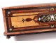 Glove box marquetry loupe wood rose Leruth Paris Napoleon III nineteenth