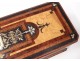 Glove box marquetry loupe wood rose Leruth Paris Napoleon III nineteenth