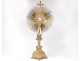 Monstrance neo-gothic monstrance Silver vermeil Minerva Favier lunette nineteenth