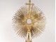 Monstrance neo-gothic monstrance Silver vermeil Minerva Favier lunette nineteenth