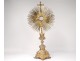 Monstrance neo-gothic monstrance Silver vermeil Minerva Favier lunette nineteenth