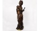 Large bronze sculpture La Cigale Carrier-Belleuse 92cm XIXth century