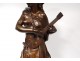 Large bronze sculpture La Cigale Carrier-Belleuse 92cm XIXth century