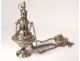 Censer silvered bronze church nineteenth century