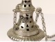 Censer silvered bronze church nineteenth century