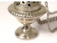 Censer silvered bronze church nineteenth century