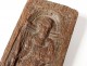 Carved wood panel Saint John Apostle Bible Haute Epoque XVIth XVIIth century