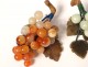 Pair bunches grapes decorative jade agate hard stones nineteenth century