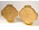 Pair of wall brackets gilded bronze nineteenth century