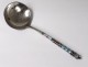 Russian silver caviar spoon enamels Moscow goldsmith Nikolai Alexeev nineteenth