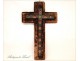 Cross crucifix wooden reliquary, nineteenth