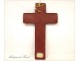 Cross crucifix wooden reliquary, nineteenth