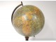 World globe Globe G. Thomas publisher Paris blackened wood XIXth century