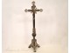 Christ crucifix in bronze silver and gold, nineteenth