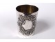 12 sterling silver curons flowers foliage box Napoleon III 234gr nineteenth