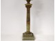 Onyx oil lamp bronze column Corinthian capital Napoleon III nineteenth