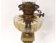 Onyx oil lamp bronze column Corinthian capital Napoleon III nineteenth