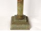 Onyx oil lamp bronze column Corinthian capital Napoleon III nineteenth