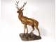 Bronze sculpture Grand Deer rock Jules Edmond Masson animal XXth century