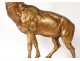 Bronze sculpture Grand Deer rock Jules Edmond Masson animal XXth century