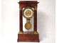 Pendulum gantry regulator mahogany gilt bronze columns Empire clock nineteenth