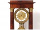 Pendulum gantry regulator mahogany gilt bronze columns Empire clock nineteenth