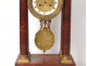 Pendulum gantry regulator mahogany gilt bronze columns Empire clock nineteenth