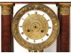 Pendulum gantry regulator mahogany gilt bronze columns Empire clock nineteenth