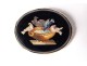 Brooch jewel micro mosaic 18K massive gold birds Cup Grand Tour Nineteenth