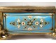 Small box box enamels Bressans pearls bronze flowers Napoleon III nineteenth