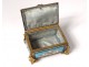 Small box box enamels Bressans pearls bronze flowers Napoleon III nineteenth