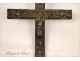 Christ wooden crucifix, work of folk art, eighteenth