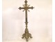 Christ crucifix in bronze silver and gold, nineteenth