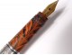 Fountain pen Waterman silver solid ebonite marbled snake collection twentieth