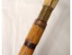 Cane horse dealer maquignon horse bamboo knob carved horn nineteenth