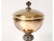 Ciborium silver vermeil Minerva goldsmith Chéret Evangelists cross 866gr XXth