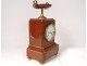 Pendulum marble red L. Leroy &amp; Cie Horlogers Marine Paris clock twentieth