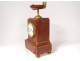 Pendulum marble red L. Leroy &amp; Cie Horlogers Marine Paris clock twentieth