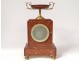 Pendulum marble red L. Leroy &amp; Cie Horlogers Marine Paris clock twentieth