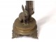 Bronze bronze brass rabbit thermometer Susse Paris Hornaing 1879 Nineteenth