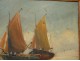 HSC marine painting boats fishing docks port Ber painting twentieth century