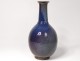 Vase sandstone enamelled purple lavender beef blood China Chinese nineteenth century