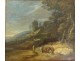 Little HSP painting Jesus Apostles Canaanite miracle landscape painting eighteenth