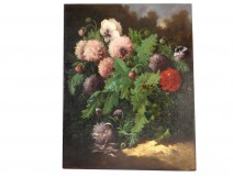 Great HST painting Eugene Forest still life bouquet flowers painting nineteenth