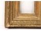 Small frame Barbizon wood stuccoed gilt leaves acanthus antique frame nineteenth