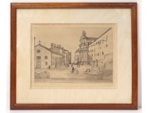 Engraving Gérard Ambroselli church Venice Chiesa dei Gesuiti Cannaregio twentieth