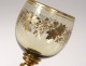 Alsatian glass with white wine Roemer blown glass enamelled vine grapes nineteenth