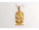 18K solid gold jewel bust pendant Nefertiti Egypt gold 2,2gr twentieth century