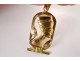 18K solid gold jewel bust pendant Nefertiti Egypt gold 2,2gr twentieth century